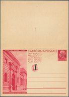 Italien - Ganzsachen: 1944, Soziale Republik - NICHT ZUR AUSGABE GELANGTE KOMPLETTE SERIE „OPERE DEL - Stamped Stationery
