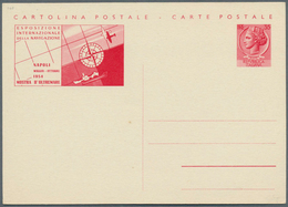 Italien - Ganzsachen: 1954: Mostra Del Oltramare (Overseas Exhibition In Naples 1954), Complete Set - Postwaardestukken