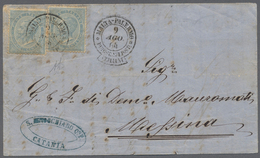 Italien - Stempel: 1864: Rare Ships Mail Cancel "MALTA - PALERMO - PIROSCAFI POSTALI ITALIANI" Dated - Marcophilie