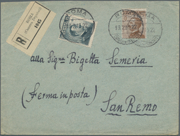 Italien - Stempel: "ROMA CAMERA DEL DEPUTATI" Clear On Two Preprinting Covers 1924 And 1925 (one "Il - Marcophilia