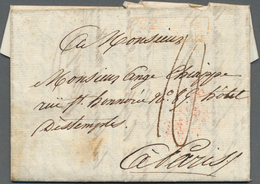 Italien - Französische Armeepost: 1806, "2EME CORPS GRANDE-ARMÉE", Slight Unclear In Red On Folded L - ...-1850 Préphilatélie