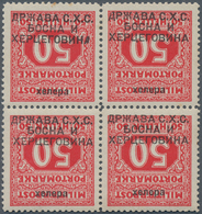 Jugoslawien: 1918 (20 Dec.). Provisional Postage Dues. Last Bosnian P. Dues Of 1916-1918 Overprinted - Ungebraucht