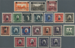 Jugoslawien: 1919, For The War-damaged And Postage Stamps, Each With Inverted Overprints, Completely - Ungebraucht