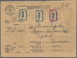 Jugoslawien: 1919, Insured Letter "10.000 K" Franked With 1 And 2 Krune (2) With " HRVATSKA/SHS" Fro - Ongebruikt