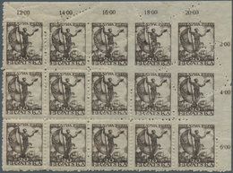 Jugoslawien: 1919 (15 Jan). “Allegory” Definitives (“Sailor With Standard”). 20(f) Brown, Perf L11½, - Ongebruikt