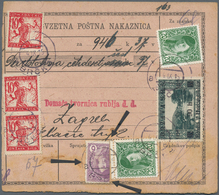 Jugoslawien: 1919. New Style Slovenian Black/grey MONEY ORDER Card To An Address In ZAGREB, For The - Ungebraucht