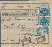 Jugoslawien: 1920, 16v Black/greyish COD Parcel Card Accompanying A Parcel Of 3 Kg. 600, Value Decla - Unused Stamps