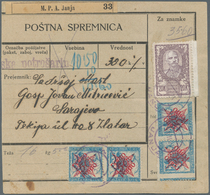 Jugoslawien: 1921. New Slovenian Parcel Card Accompanying Heavy Parcel Of 16 Kg 500 Gr, To An Addres - Ungebraucht
