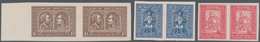 Jugoslawien: 1929 (1 Nov). Millenary Of Croatian Kingdom. COLOUR TRIALS.  50p + 50p Carmine-red, 1D - Ongebruikt
