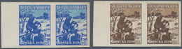 Jugoslawien: 1935. Winter Relief Fund.1 D 50 + 1 D 50 Deep And Pale Brown And 3 D 50 + 1 D 50 Bright - Ungebraucht