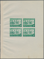 Jugoslawien: 1937.Balkan Entente. 3 D Emerald And 4 D Bright Blue. Imperf., Ungummed Yellowish Paper - Neufs