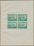 Jugoslawien: 1937.Balkan Entente. 3 D Emerald And 4 D Bright Blue. Imperf., Ungummed Yellowish Paper - Unused Stamps