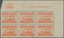 Jugoslawien: 1939 (6 Sep) King Peter's Birthday And Adriatic Guard Fund. Variety: 0,50 + 0,50D Dull - Unused Stamps