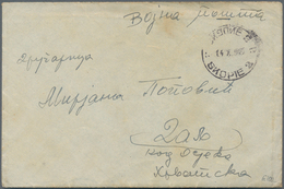 Jugoslawien: 1945, MILITARY MAIL, With Full Enclosure To An Address In DALJ, Near Osijek, Croatia, E - Neufs