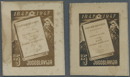 Jugoslawien: 1947 (8 June). Centenary Of Publication Of "Wreath Of Mountains", By Petar Petrovich Nj - Ungebraucht