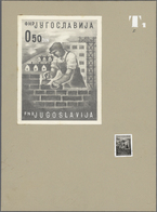 Jugoslawien: 1950. Definitive Issue. Artist's Works: 0.50 DIN, Pencil Drawing, In Shades Of Grey On - Unused Stamps