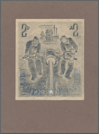 Jugoslawien: 1950. Definitives (Heavy Industry - Steel). Artist's Work: 2D Pencil Drawing On White C - Unused Stamps