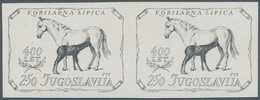 Jugoslawien: 1980 (25 June). 400th Anniversary Of Lipica Stud Farm. Variety, 2,50(D) Black, IMPERF. - Ungebraucht