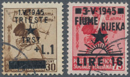 Jugoslawien - Volksrepubliken 1945: Istrien Und Slow. Küstenland: 1945, Rep. Sociale Italiana 30 C B - Autres & Non Classés