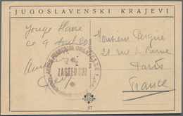 Kroatien: 1918 (ca). Picture Post Card Of 'The Mirogoj, Zagreb' Addressed To France Cancelled 'Armee - Croatia