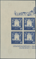 Kroatien: 1943 (23 Mar). Seventh Centenary Of Foundation Of Zagreb. Variety: 3,50K (+6,50K) Deep Ult - Croatie