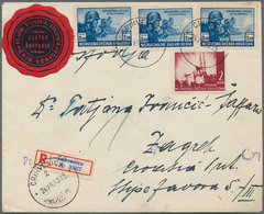 Kroatien: 1943. Registered Letter Sent To An Address In ZAGREB Franked With 12.50K (3.50 K For Posta - Croatia