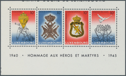 Luxemburg: 1985, Souvenir Sheet For The 40th Anniversary Of The Armistice Of 2nd World War Largely M - Autres & Non Classés