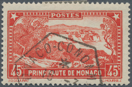 Monaco: 1933, 45 C. Bright-red, Fresh Colour, Used, Very Fine. (Mi€500,-). - Oblitérés