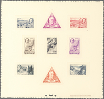 Monaco: 1946, First Anniversary Of The Death Of Franklin D. Roosevelt 10 C To 15 Fr + 10 Fr, Epreuve - Used Stamps