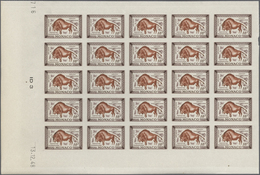 Monaco: 1949, 100th Birthday Of Prince Albert I. Complete Set Of Eight In IMPERFORATE Blocks Of 25 F - Oblitérés