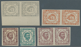 Montenegro: 1894 (10 Feb). Prince Nicholas. NEW VALUES. 1n Grey-blue, 20n Orange-brown, 30n Brown-pu - Montenegro