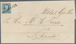 Niederlande: 1852, 5 Cent Plate I Position 50, Very Fine With Wide Margins All Around Tied By VERY R - Sonstige & Ohne Zuordnung