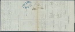 Niederlande - Stempel: 1853, "1½C. SCHIEDAM", Triangular Mark On Price Current (commodities/raw Mate - Postal History