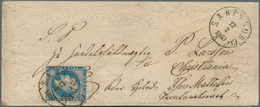 Norwegen: 1860, 4 Sk. Oskar I. On Nice Ornamental Cover (small Faults) With SARPSBORG Cds. - Brieven En Documenten