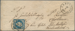 Norwegen: 1860, 4 Sk. Oskar I. On Nice Ornamental Cover (small Faults) With SARPSBORG Cds. - Covers & Documents