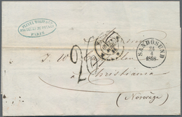 Norwegen - Stempel: 1858/60 Two Folded Letters, Both As Unfranked Foreign Letters (incoming Mail) Fr - Sonstige & Ohne Zuordnung