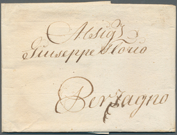 Österreich - Vorphilatelie: 1825, Entire Letter From Trieste, 25th October 1825, According To Text A - ...-1850 Voorfilatelie