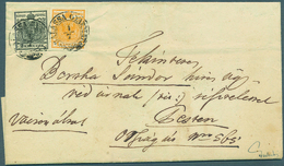 Österreich: 1850, 2 Kr Schwarz Und 1 Kr Dunkelorange, Jeweils Type Ib Auf Handpapier, Im Paar Gekleb - Unused Stamps
