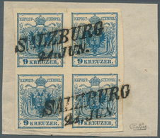 Österreich: 1850, 9 Kr Dunkelblau, Maschinenpapier Type IIIb, Farbfrischer, Ringsum Tadellos Voll- B - Ungebraucht