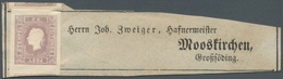 Österreich: 1858, (1,05 Kr.) Zeitungsmarke Lila, Farbfrisch Und Allseits Breitrandig Ohne Poststempe - Ungebraucht