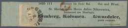 Österreich: 1861, (1,05 Kr) Grau, Links U. Unten Leicht Berührt, Oben Und Rechts Breitrandig, Entwer - Unused Stamps