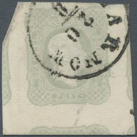 Österreich: 1861, (1,05 Kreuzer) Hellgrau Zeitungsmarke, Oben Vollrandig, An Den übrigen 3 Seiten Ri - Unused Stamps