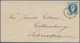 Österreich: 1878, 10 Kr Blau, Feiner Druck, Einzelfrankatur Auf Brief Von WIEN, 25/3 78, Nach Gothen - Neufs