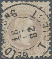 Österreich: 1867. 25 Kr, Feiner Druck, Gut Zentriert, Schöner, Zentrischer Teilabschlag "GELD-ANWEIS - Unused Stamps