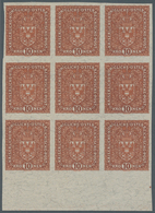 Österreich: 1918, 10 Kr Rotbraun Ohne Flugpost-Aufdruck, Ungezähnt Auf Ungummiertem Faserpapier Im U - Unused Stamps