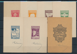 Österreich: 1918, Kriegsgefangenenhilfe, 2 - 50 K., 6 Verschiedene Farbige Einzeldruck-Essays Auf Ja - Unused Stamps