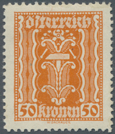 Österreich: 1922. Freimarken Landwirtschaft, Gewerbe, Industrie. 4 Werte Zu 10 Kronen, 3 Werte Zu 50 - Unused Stamps