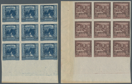 Österreich: 1923, Landeshauptstädte Ungezähnt, Komplett 9 Werte In Postfrischen Unter- Bzw. Eckrand- - Unused Stamps