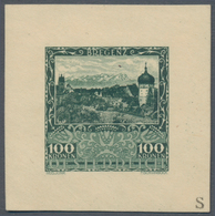 Österreich: 1923, Wohlfahrt "Landeshauptstädte", Komplette Serie Als Geschnittene Probedrucke Auf Un - Unused Stamps