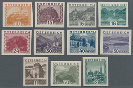 Österreich: 1929, Landschaften Ungezähnt, Bis Auf Die Später Verausgabte Mi.Nr. 505 Komplett Alle 11 - Unused Stamps